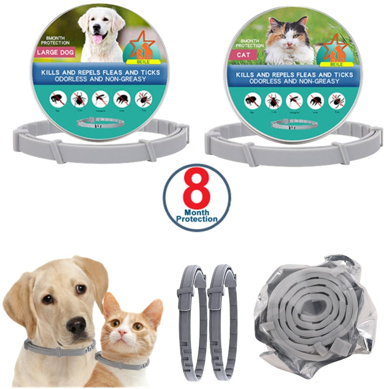 VIP Pet Cat Dog Flea and Tick Remover Collar Adjustable Repellent