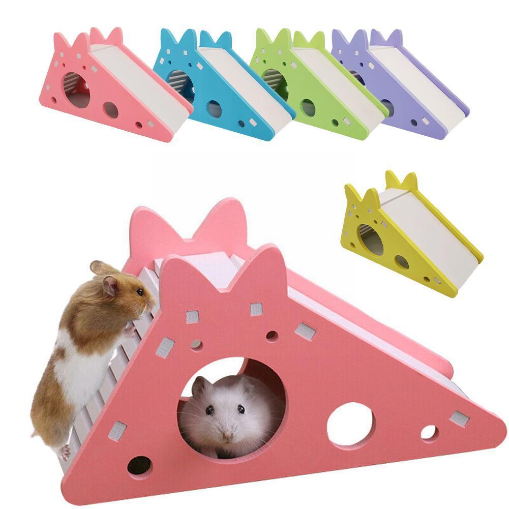 Hamster Slide For Small Fur Babies House Villa Cage Ladder Exercise