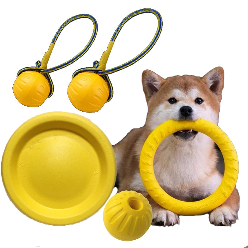 Flying Discs Ring Puller Toys Dogs Bite Resistant Chew Ball