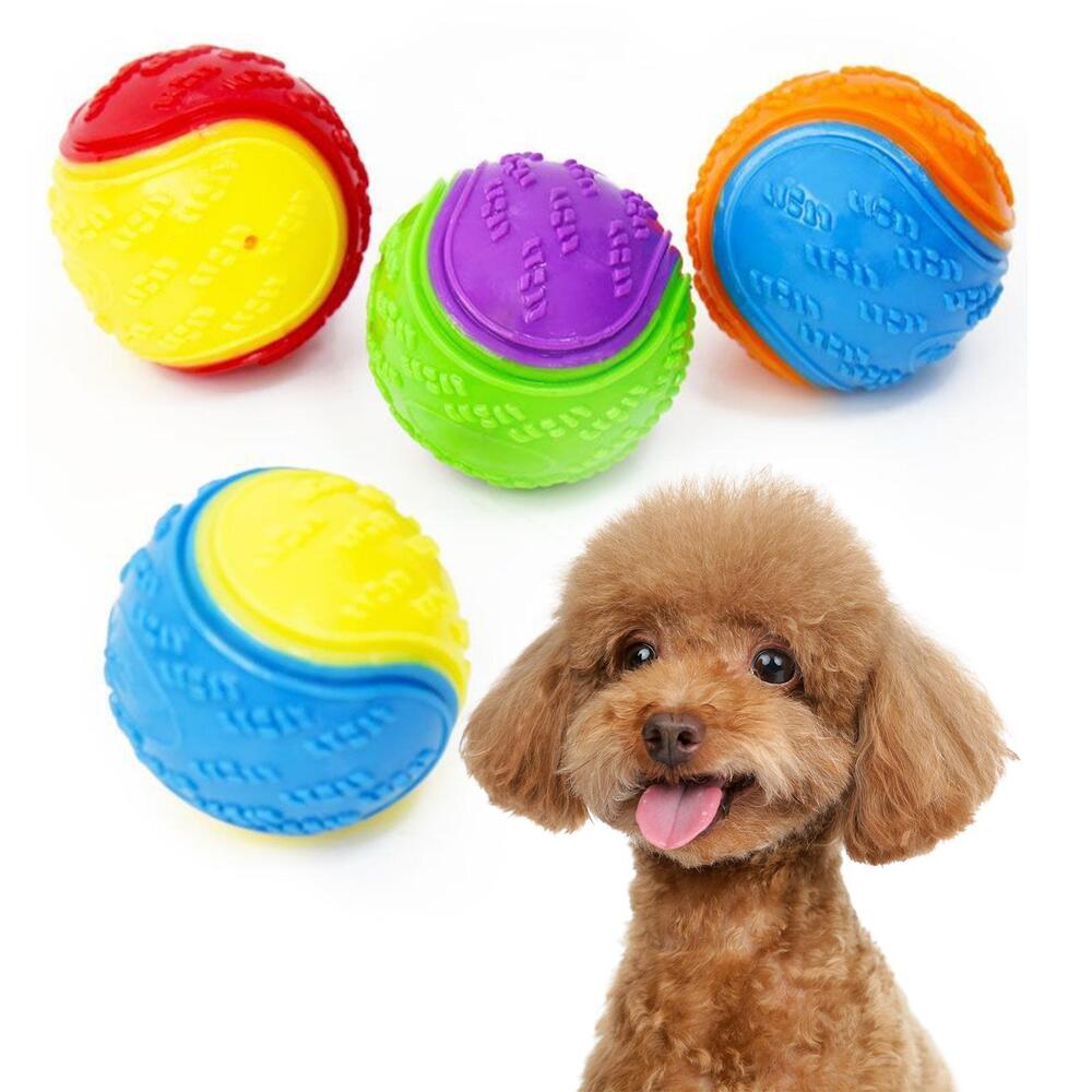 Strong Rubber Durable Bouncy Chew Ball Bite Resistant Sound Toy