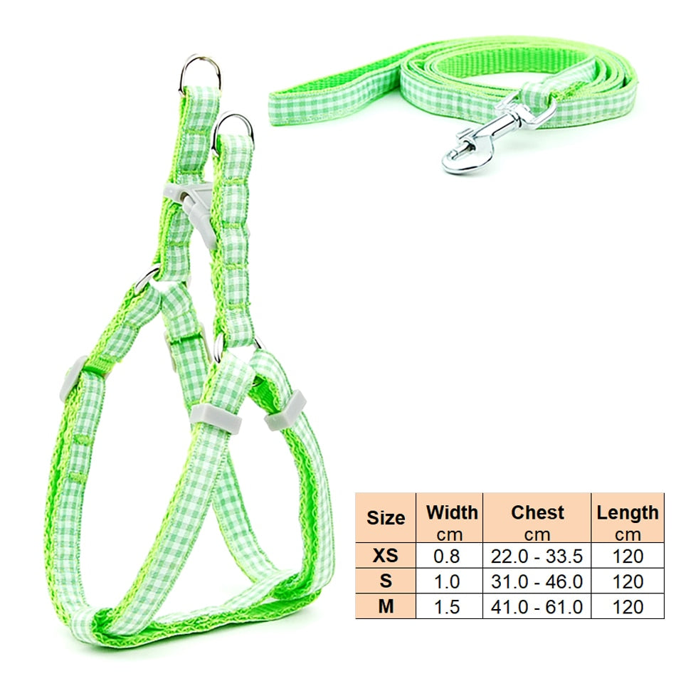 Small Dog Harness & Lead Adjustable