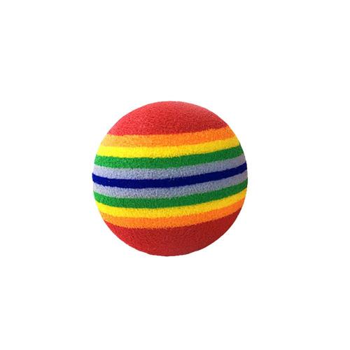 Colorful Cat Interactive Toy Ball Great for Chewing Rattle Scratch Natural Foam Ball