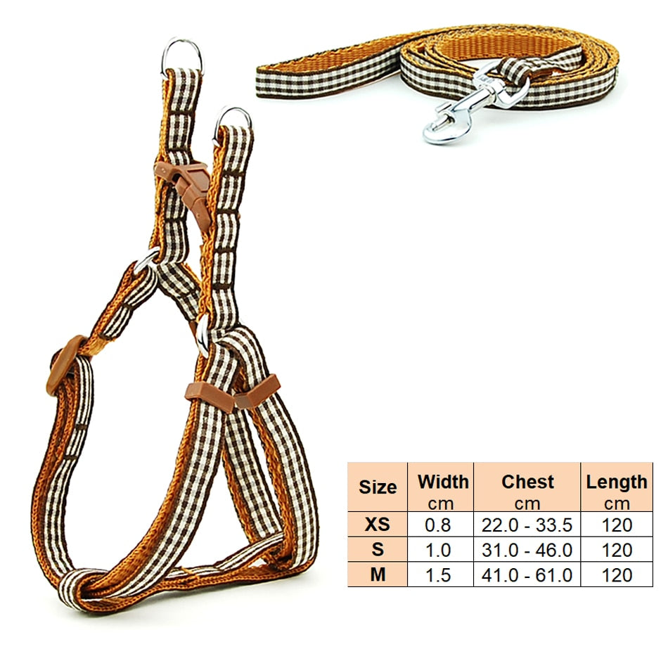 Small Dog Harness & Lead Adjustable