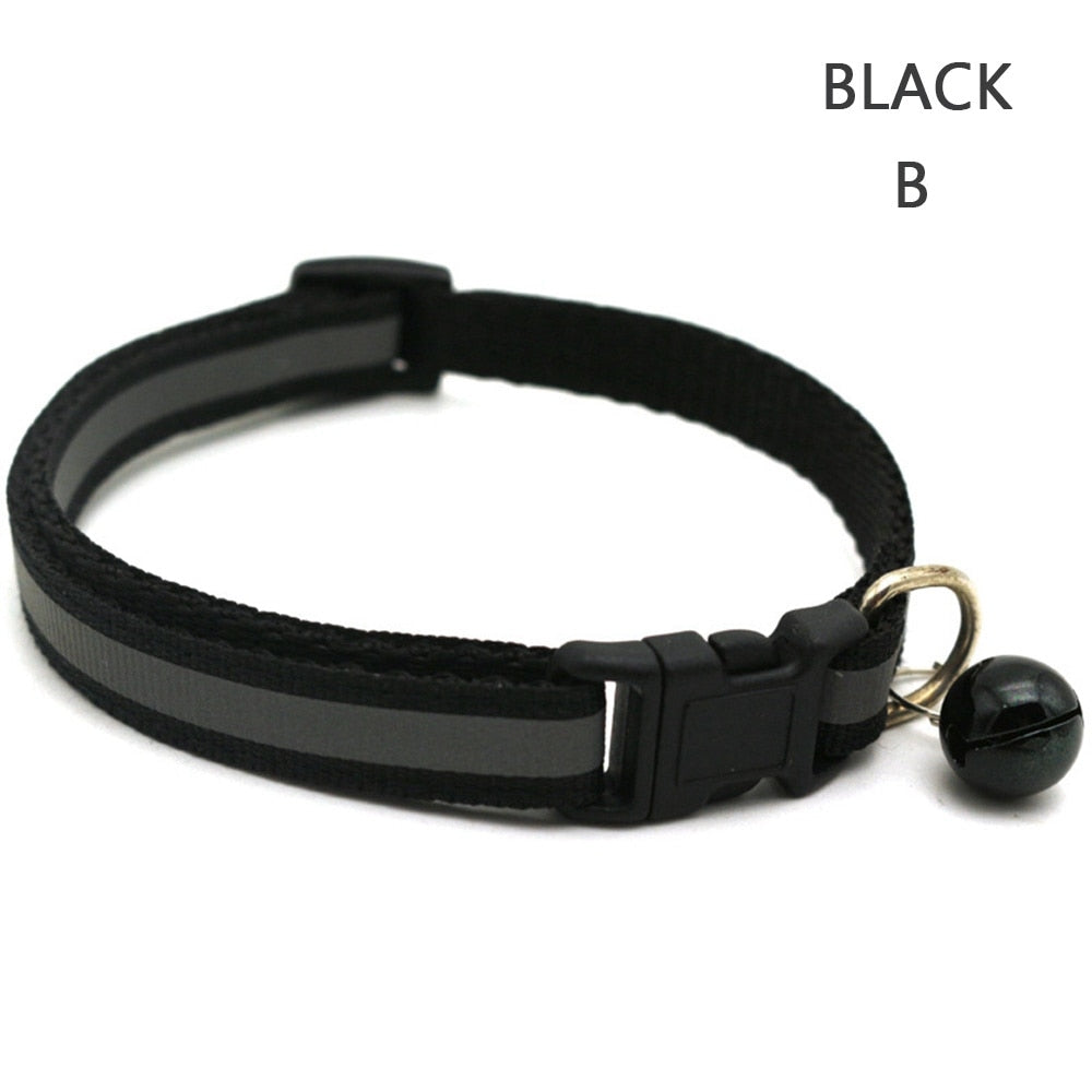 Reflective Nylon Dog Collar Night Safety Flashing Light Up Adjustable