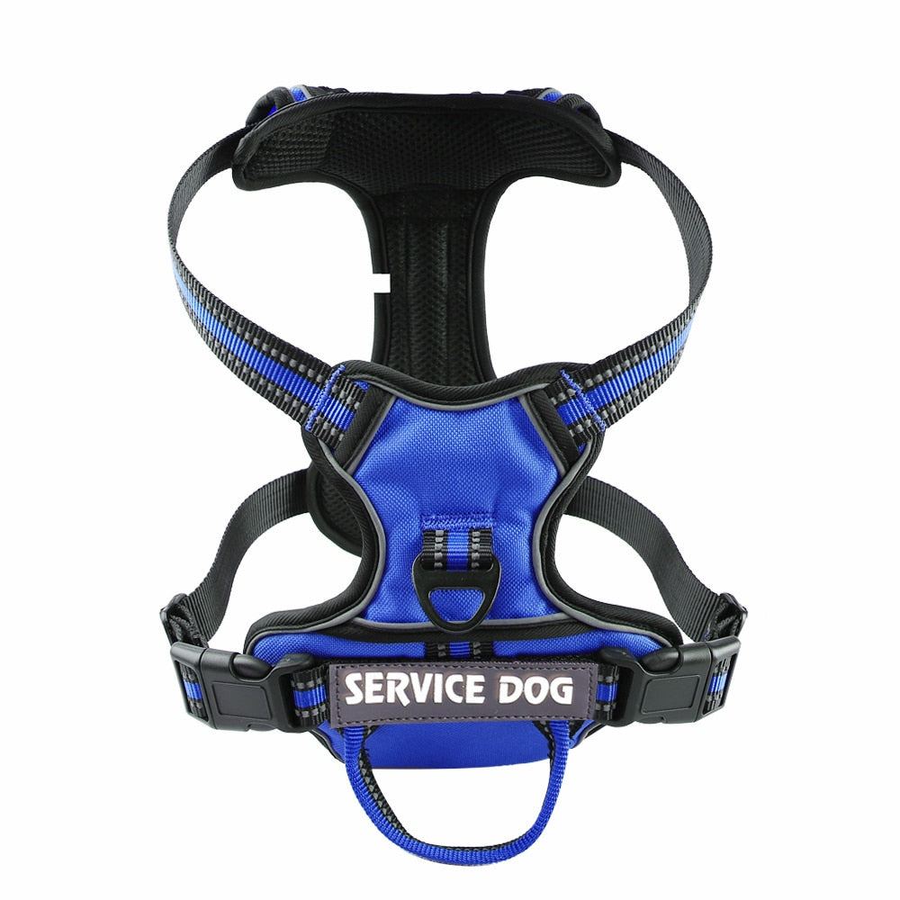 Nylon Adjustable Dog Harness Personalized Reflective Breathable