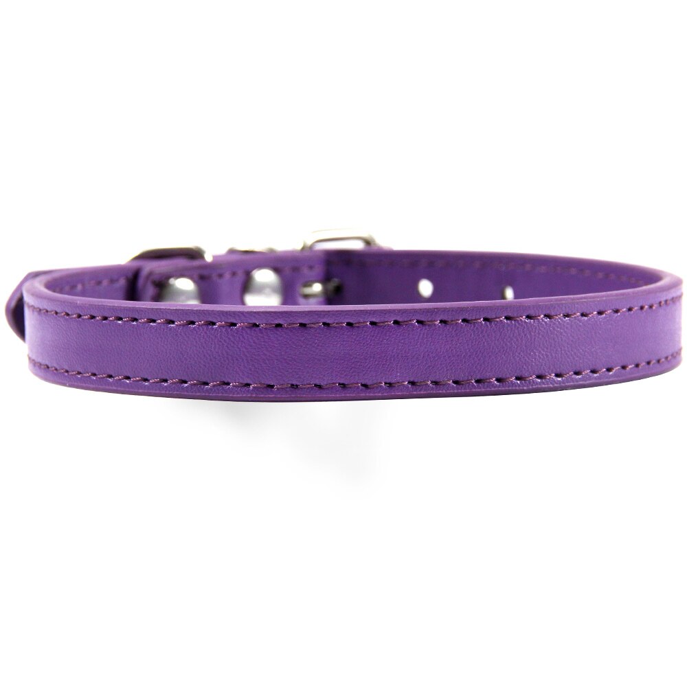 Colorful Leather Cat Collar Name Personalized