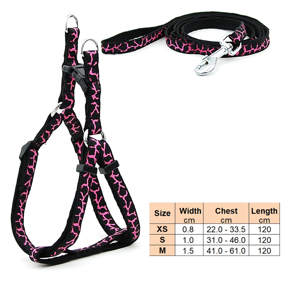 Small Dog Harness & Lead Adjustable