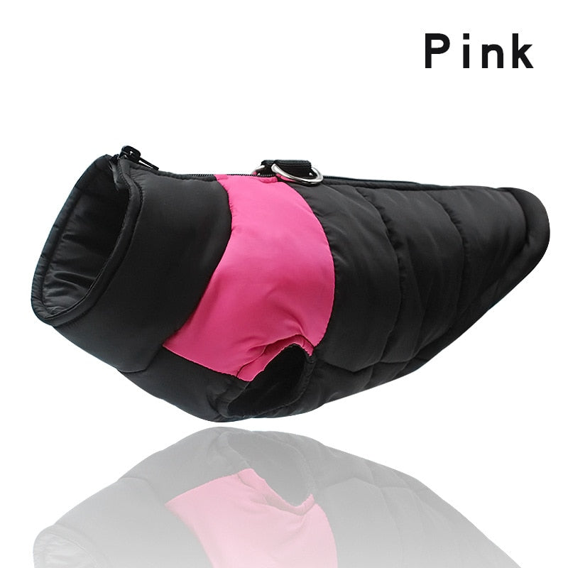Waterproof Dog & Puppy Vest Jacket Winter Warm Padded Vest with Zipper