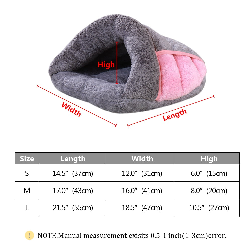 Warm Cat or Puppy Bed Cushion Cosy Basket
