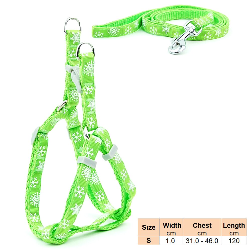 Dog Harness and Lead Adjustable Collar