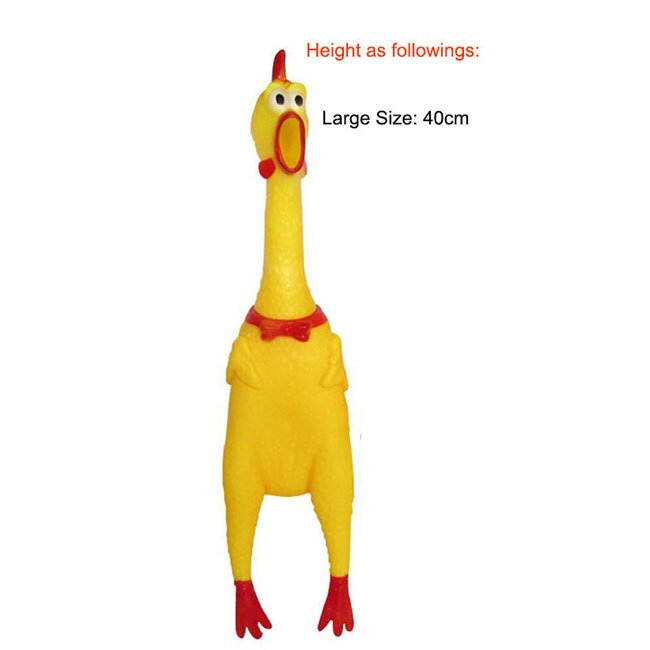 Screaming Chicken Squeeze Sound Toy Dog with Squeaker Chew