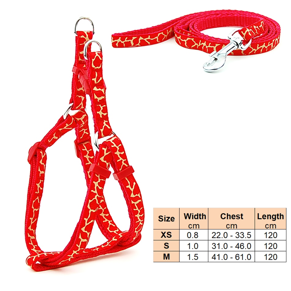 Small Dog Harness & Lead Adjustable