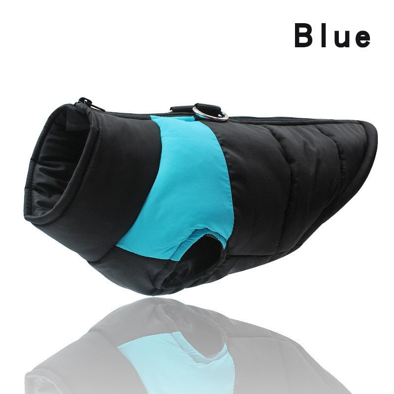 Waterproof Dog & Puppy Vest Jacket Winter Warm Padded Vest with Zipper