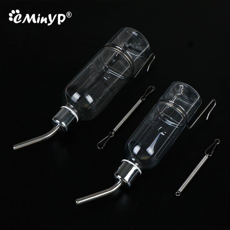 Rodent Water Bottle With Steel Bracket(Available in multiple sizes: 180ML-350ML)