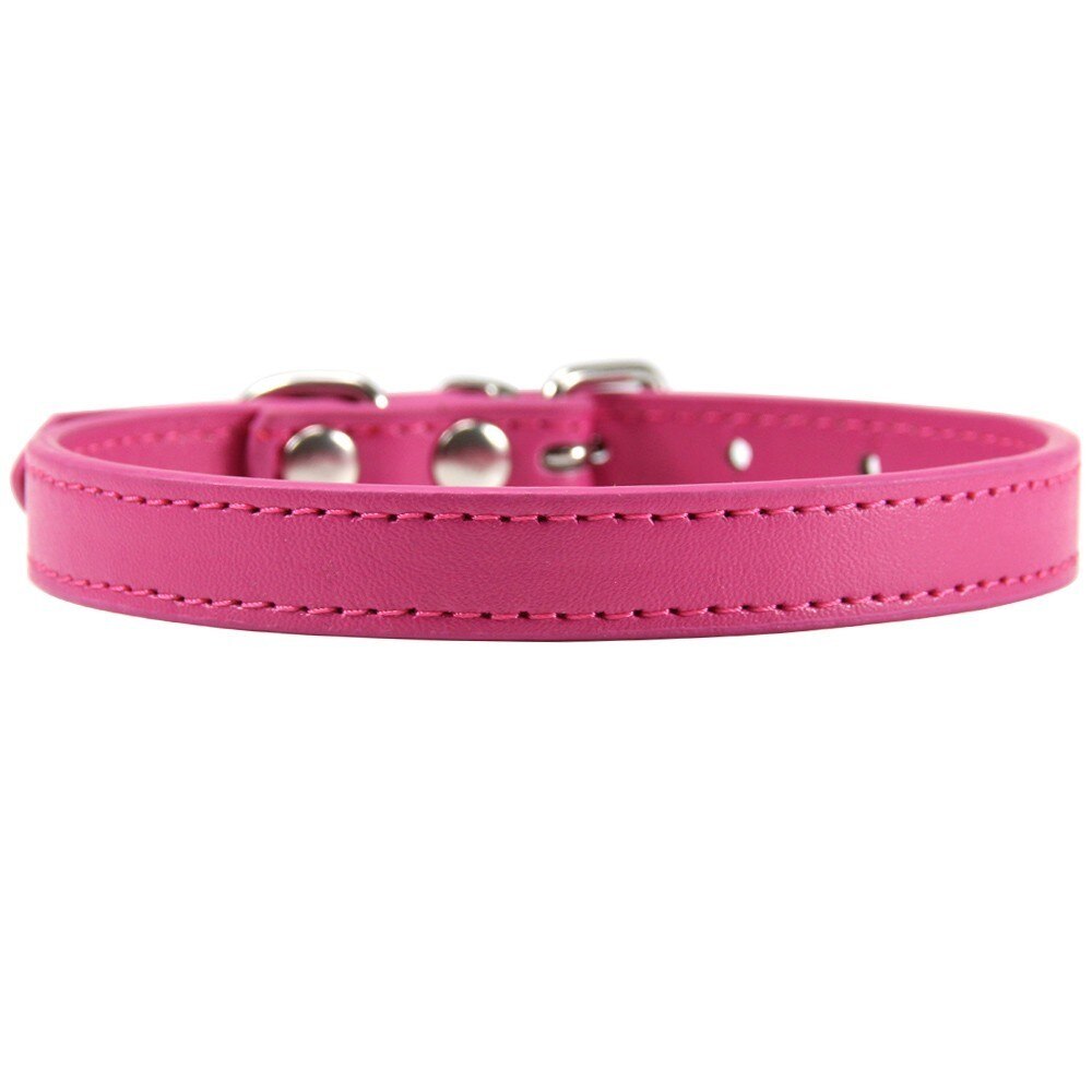Colorful Leather Cat Collar Name Personalized