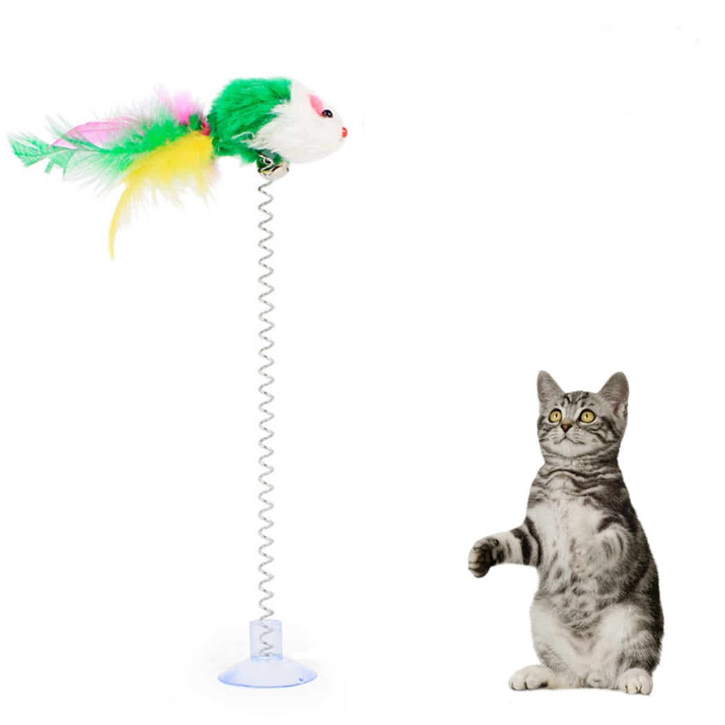Cats Toy Stick Feather Wand With Various Accessories for Interactive Play