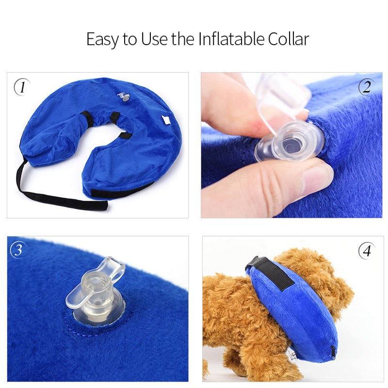 Protective Inflatable Anti-Bite Collar for Fur Babies in Recovery