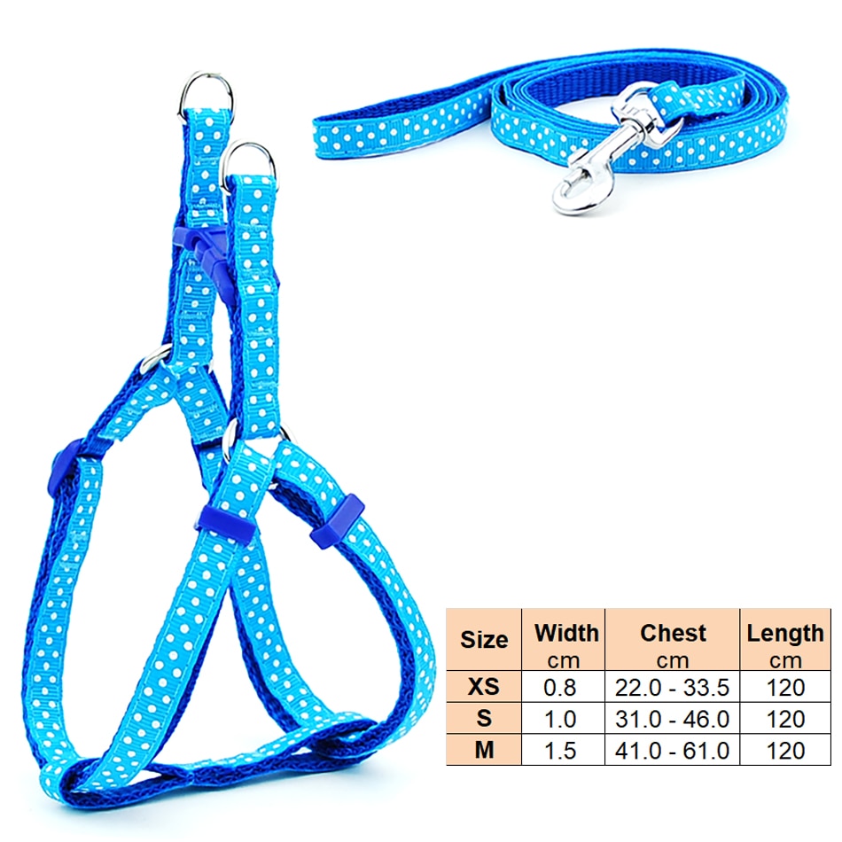 Small Dog Harness & Lead Adjustable