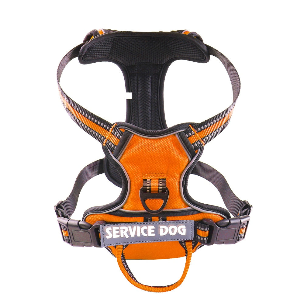 Nylon Adjustable Dog Harness Personalized Reflective Breathable
