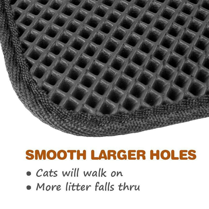 Waterproof Pet Cat Litter Mat EVA Double Layer Cat Litter Trapping