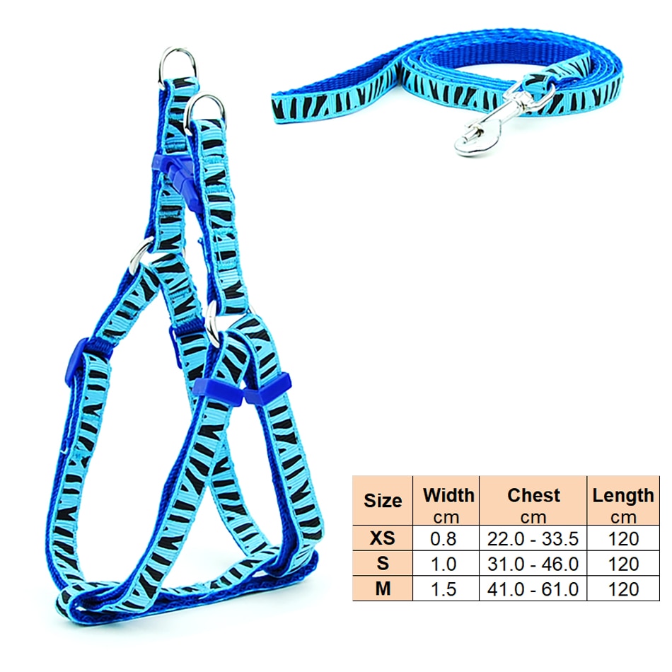 Small Dog Harness & Lead Adjustable