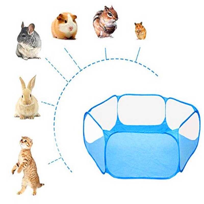 Pet Playpen Portable Indoor / Outdoor Small Playground Fence for Small Pets and Rodents