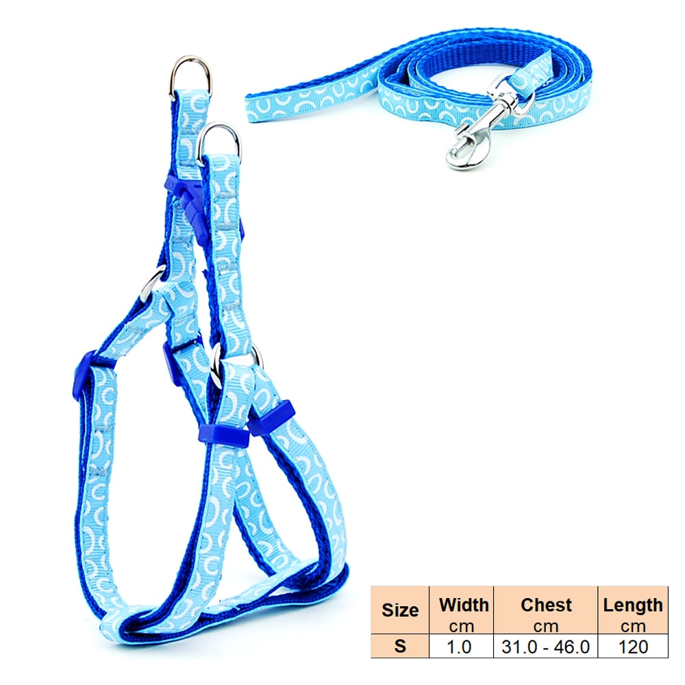 Dog Harness and Lead Adjustable Collar