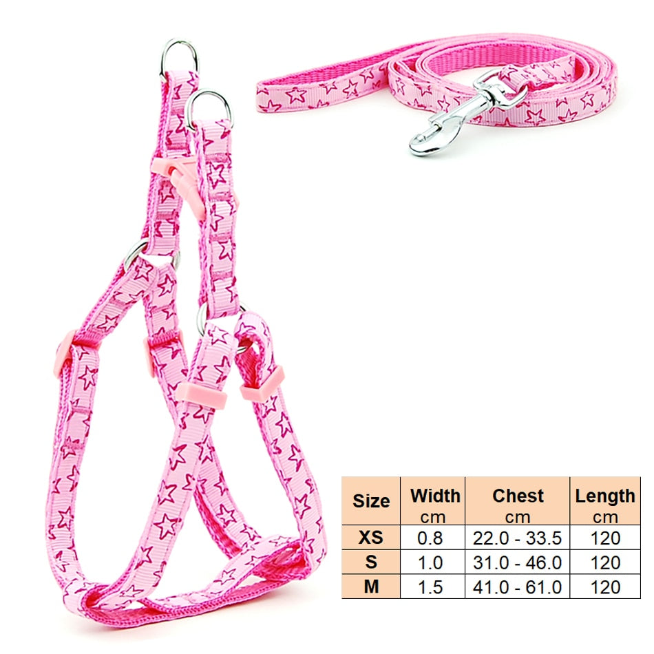 Small Dog Harness & Lead Adjustable