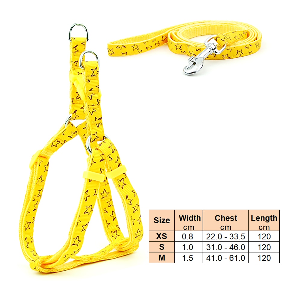 Small Dog Harness & Lead Adjustable