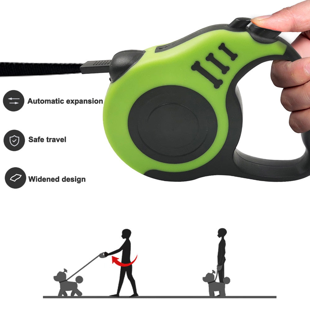 Durable Quick Release Extension Dog Lead(Sizes: 3m/5m)