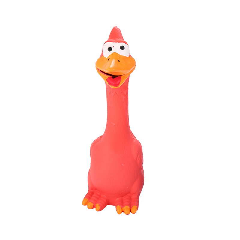Screaming Chicken Squeeze Sound Toy Dog with Squeaker Chew
