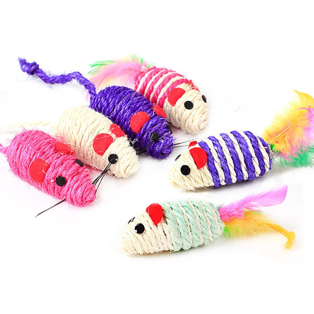 Cats Toy Stick Feather Wand With Various Accessories for Interactive Play