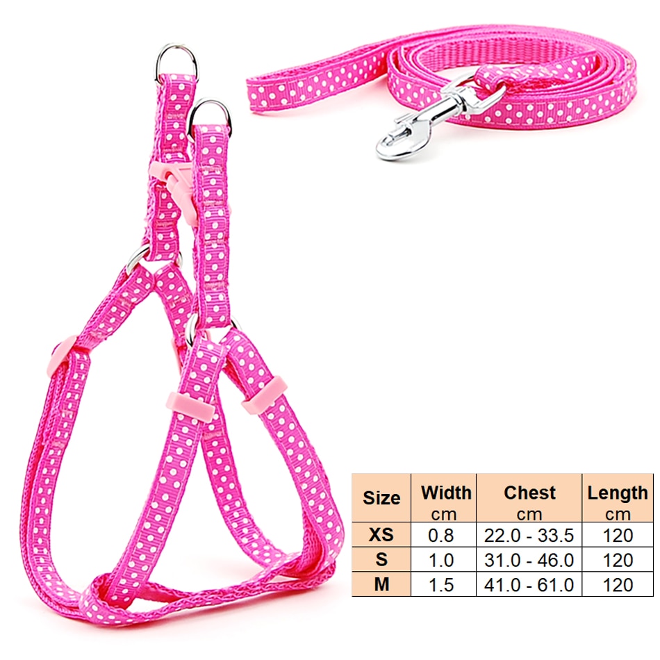 Small Dog Harness & Lead Adjustable