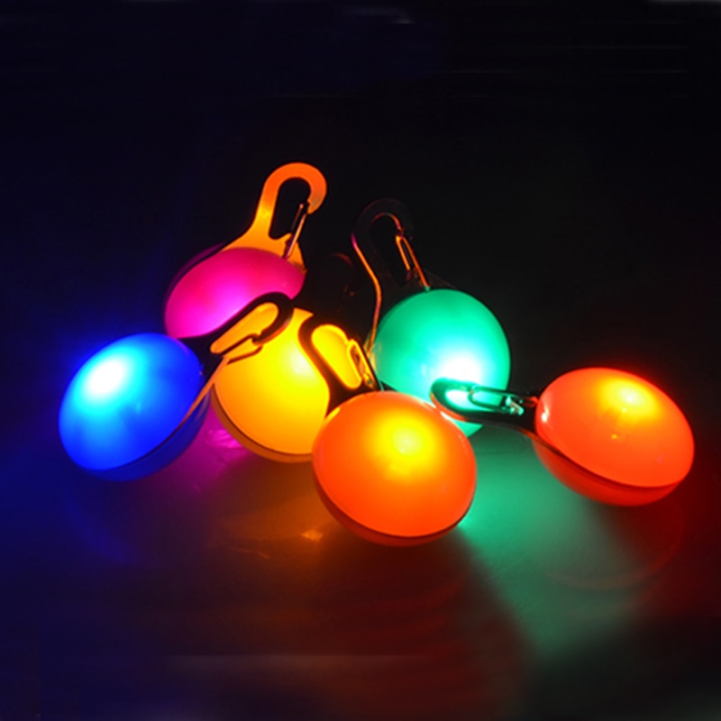 LED Flashlight For Dog/Cat Collar Glowing Pendant Night Safety