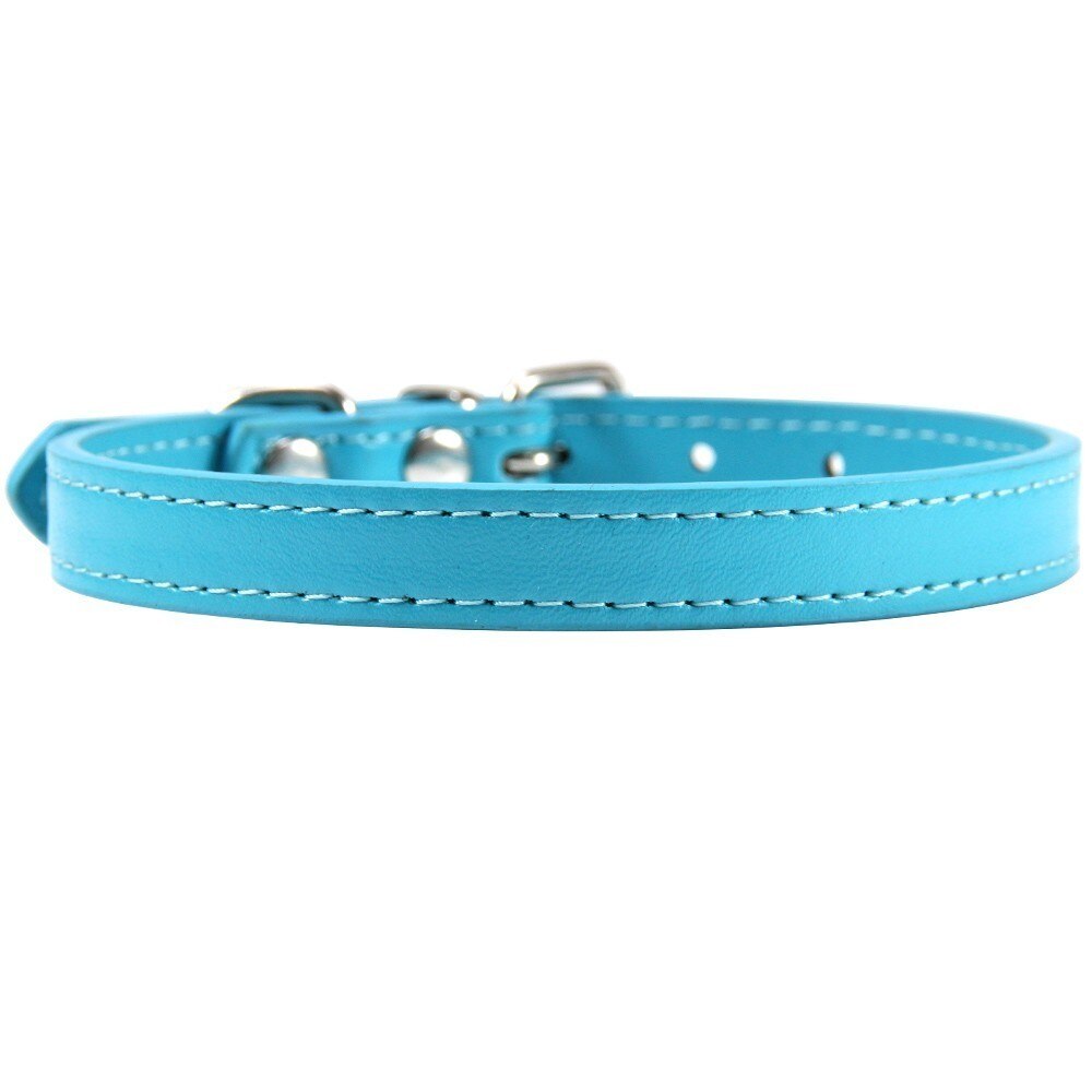 Colorful Leather Cat Collar Name Personalized
