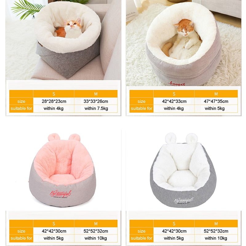 Hoopet Mr Meow Designer Cat Bed Soft High Quality Comfortable Winter House