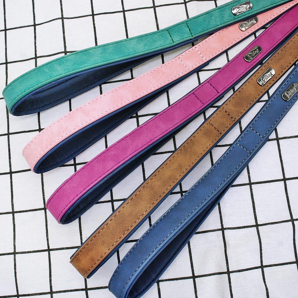 Dog Leather Lead in a Variety of Colours and sizes
