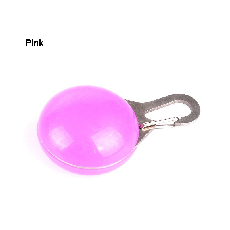 LED Flashlight For Dog/Cat Collar Glowing Pendant Night Safety