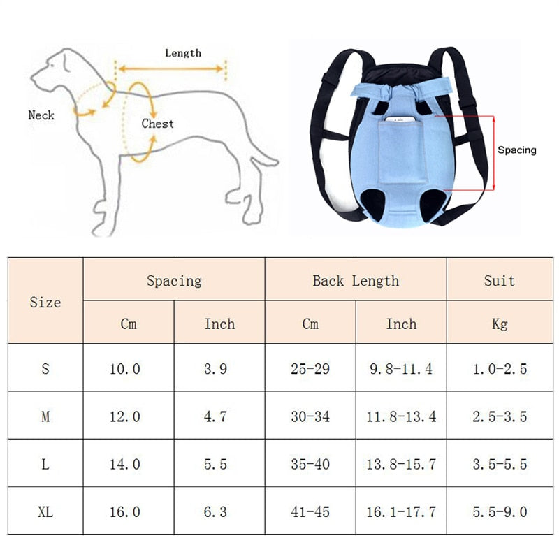 Denim Pet Dog/Cat Backpack for Outdoor Travel