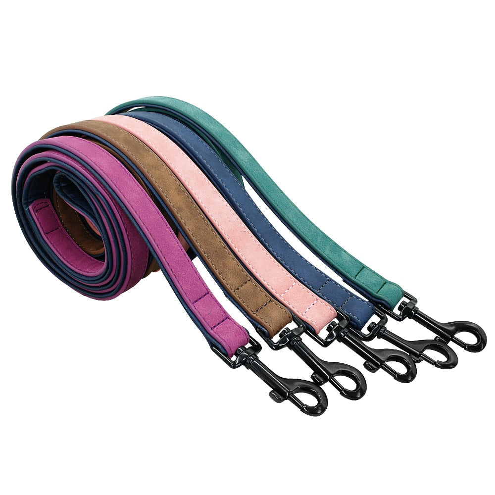 Dog Leather Lead in a Variety of Colours and sizes