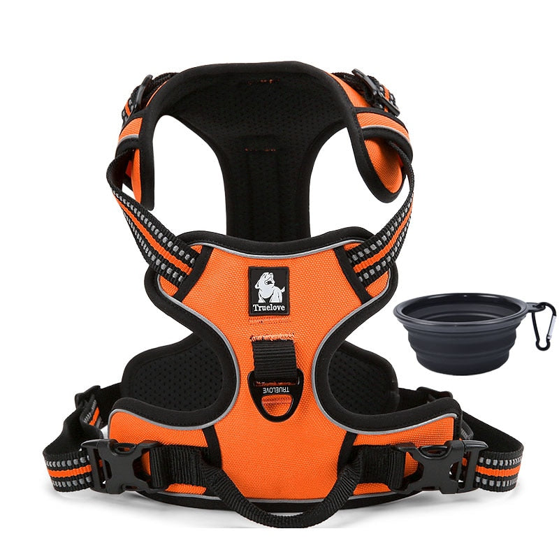 Truelove Dog Harness Durable Reflective Safety Lift Seat Belt Clip for Dog Travel