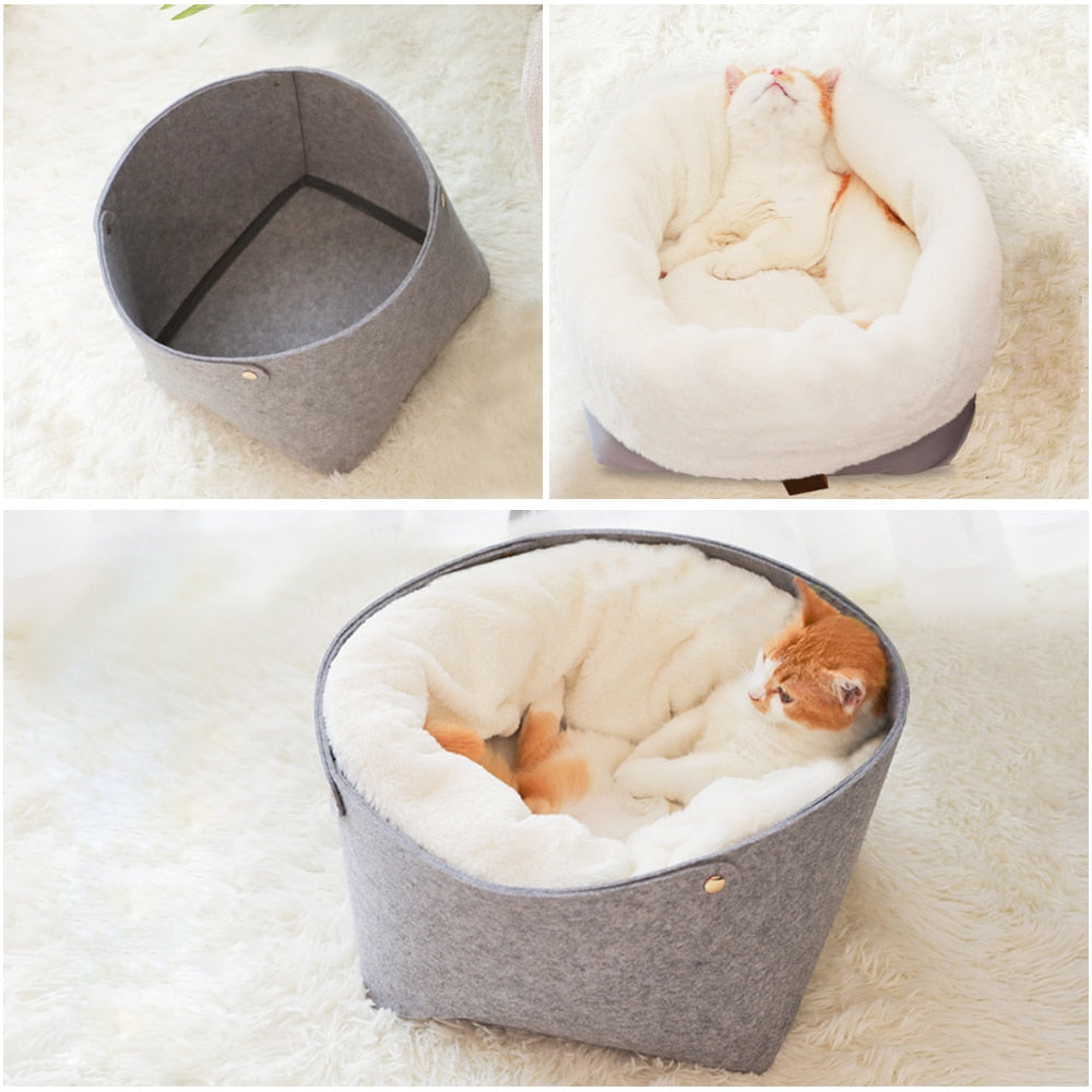 Hoopet Mr Meow Designer Cat Bed Soft High Quality Comfortable Winter House