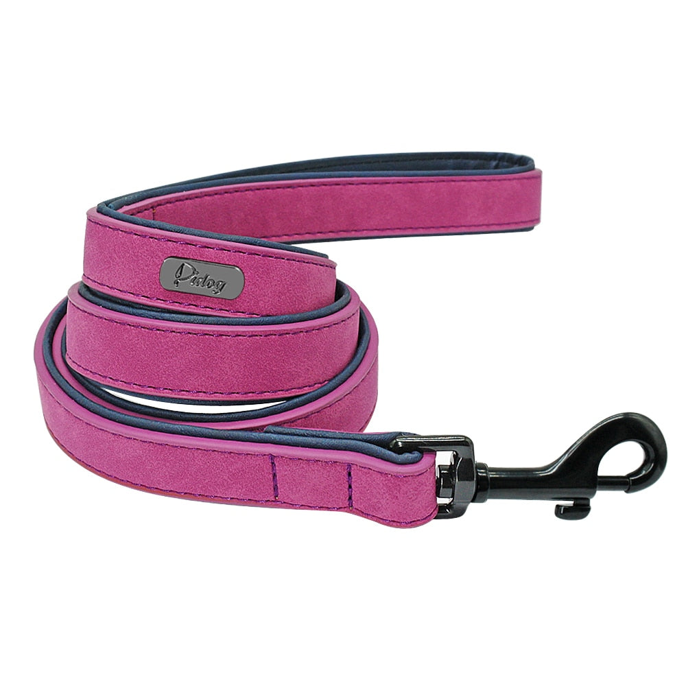 Dog Leather Lead in a Variety of Colours and sizes