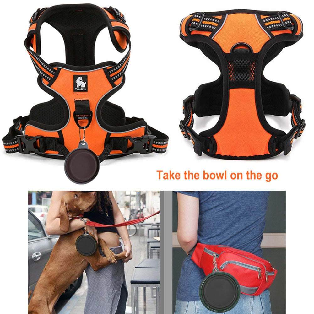 Truelove Dog Harness Durable Reflective Safety Lift Seat Belt Clip for Dog Travel