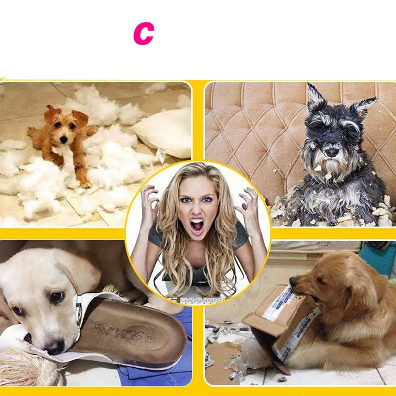 Funny Silicone Dog Ball Chew & Tooth Cleaning Squeaky