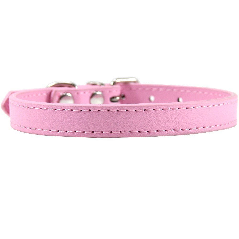 Colorful Leather Cat Collar Name Personalized