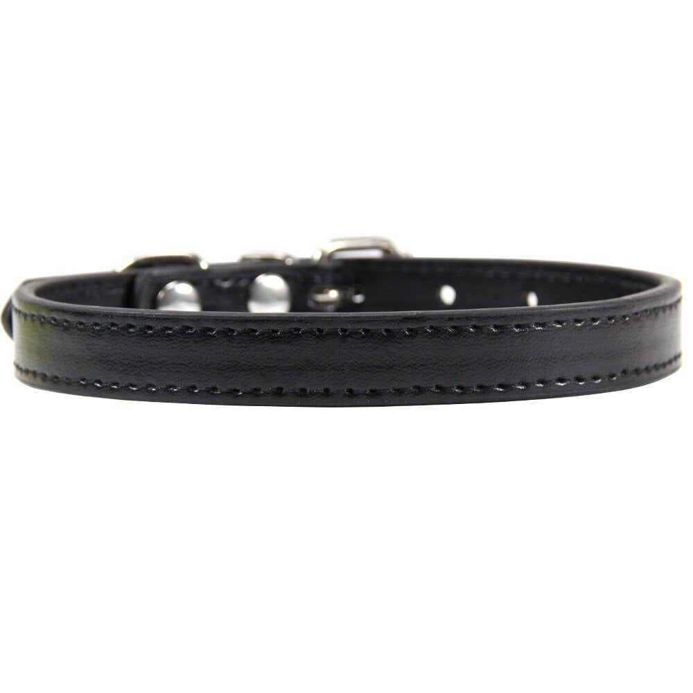 Colorful Leather Cat Collar Name Personalized