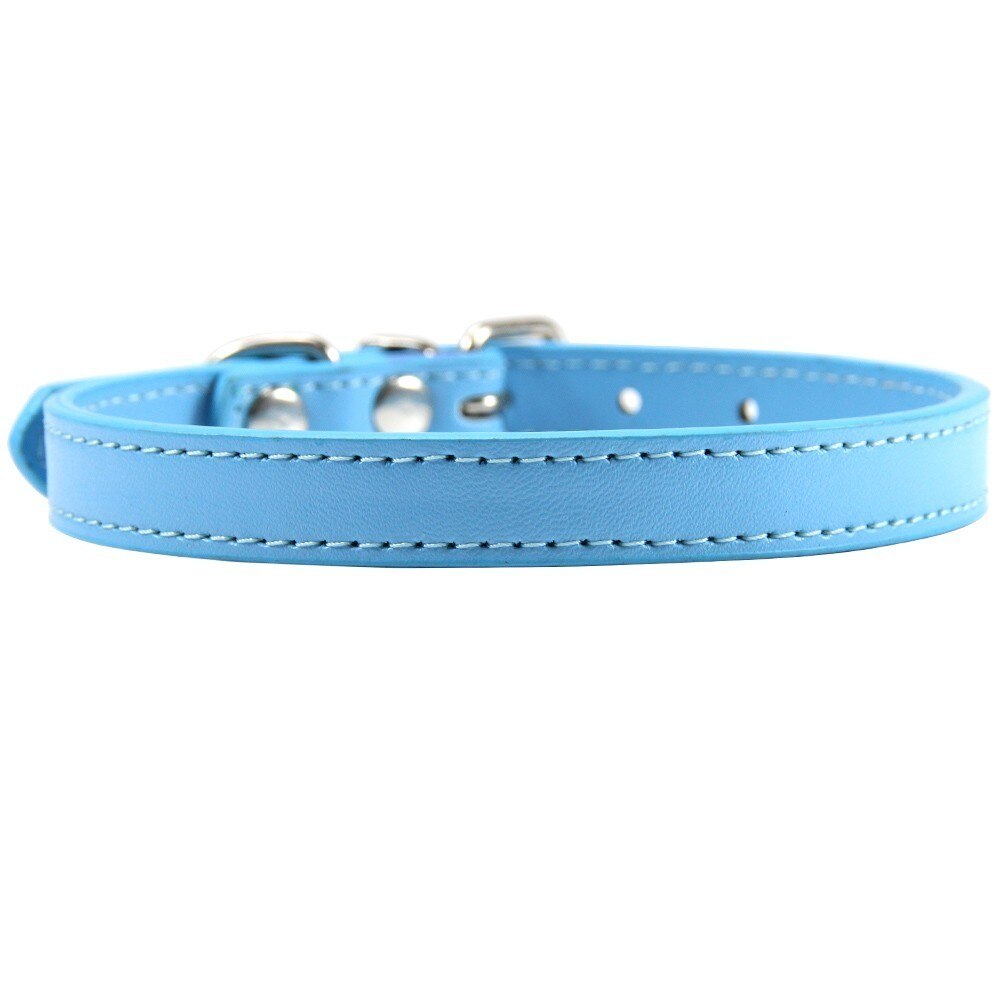 Colorful Leather Cat Collar Name Personalized