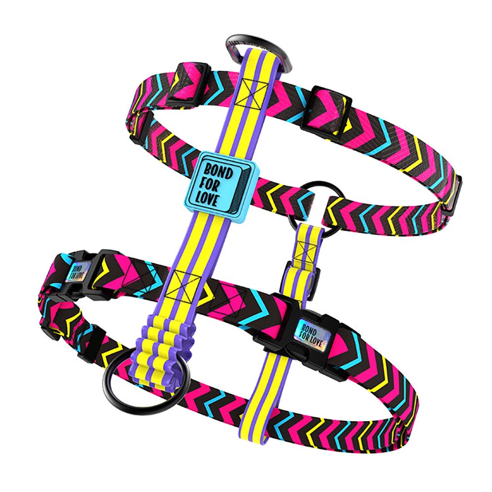 Printed Dog Harness Adjustable Vest