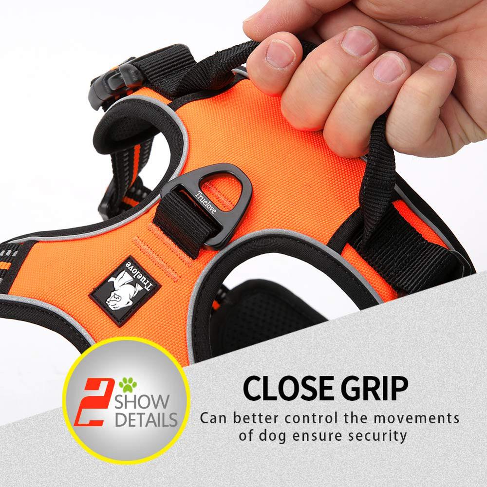 Truelove Dog Harness Durable Reflective Safety Lift Seat Belt Clip for Dog Travel